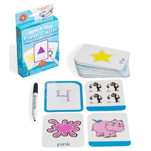 Learning Can Be Fun Write & Wipe Flash Cards Colours, Shapes and Early Numbers