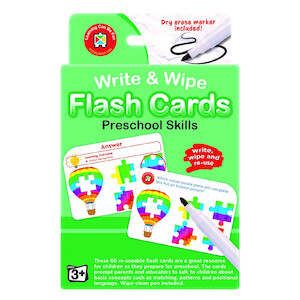 Learning Can Be Fun Write & Wipe Flash Cards Preschool Skills