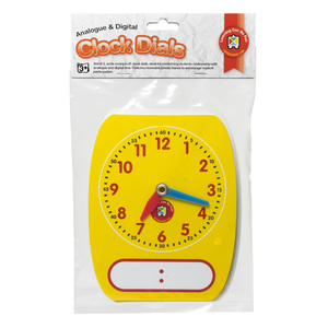 Write & Wipe Analogue/Digital Clock Dial 