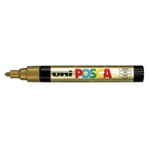 Uni Posca Poster Paint Markers - Bullet Point Gold