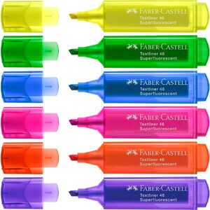 Faber-Castell Textliners  -  6 Highlighters