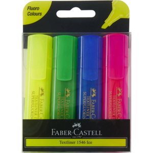 Faber-Castell Textliners  - Fluoro 4 Highlighters