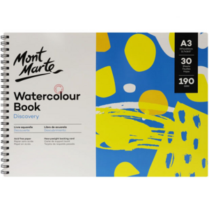 Mont Marte Discovery Watercolour Book Spiral Bound A3