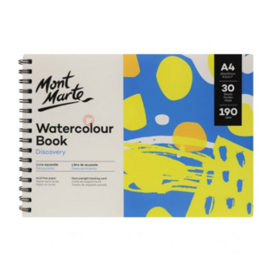 Mont Marte Discovery Watercolour Book Spiral Bound  A4