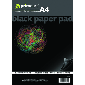 Derivan Black Paper Pad 80gsm 