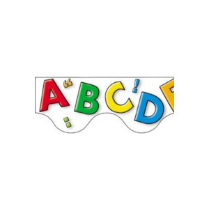 Australian Teaching Aids Card Border Scalloped - Alphabet