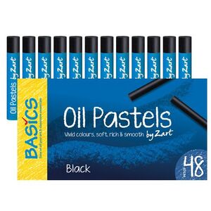 Zart Large Oil Pastels Black