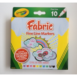 Crayola® Fine Line Fabric Markers 
