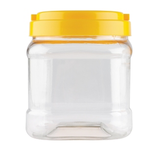 EC Clear Plastic Jar with Screw on Lid
