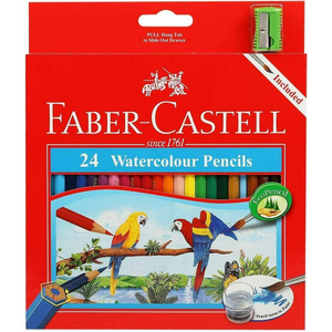 Faber-Castell Watercolour Pencils 24 with brush