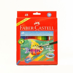 Faber-Castell Watercolour Pencils 48 with brush & sharpener