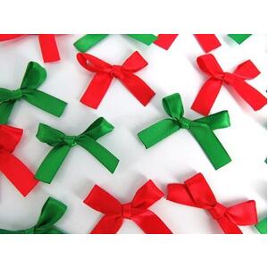 Adhesive Satin Ribbon Bows - Xmas