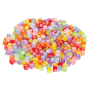 Zart Alphabet Cube Beads