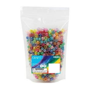 Arbee Plastic Pony Beads Aurora Borealis