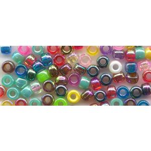 Arbee Plastic Pony Beads Shimmer  - 1,000 beads