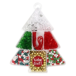Value Craft Xmas Plastic Bead Pack Tree