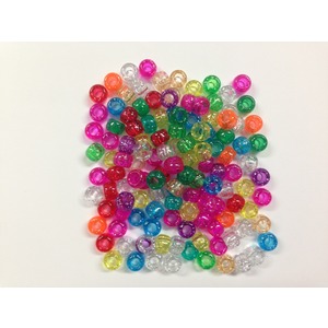 Craftworkz Plastic Pony Beads - Glitter  1,000 beads