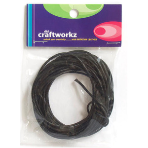 Leather Look Black Cord 10m