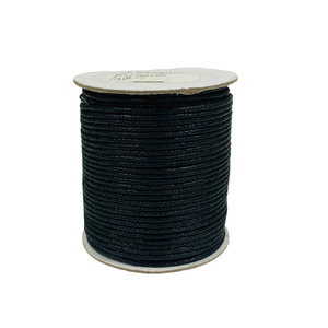 Leather Look Black Cord 50m