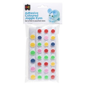 EC Adhesive Joggle Eyes - Coloured