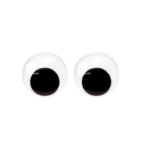 Joggle Eyes - Black and White 8mm - pack of 100