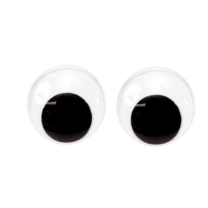Arbee Joggle Eyes - Black and White 12mm-pack of 100