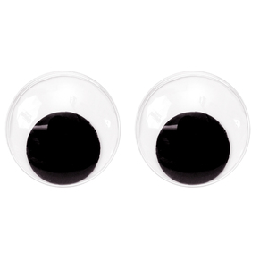 Joggle Eyes - Black and White 15mm-pack of 100