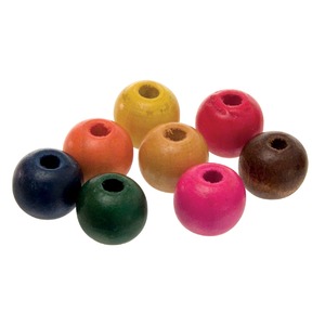 Wooden Beads - Multi Coloured