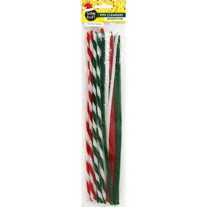 Chenille Stems Christmas Candy & Plain