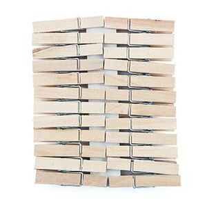 Value Craft Mini Wooden Pegs - Natural