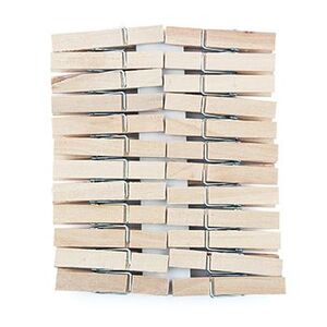 Arbee Mini Wooden Pegs - Natural
