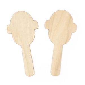 Wooden Face Shaped Popsticks