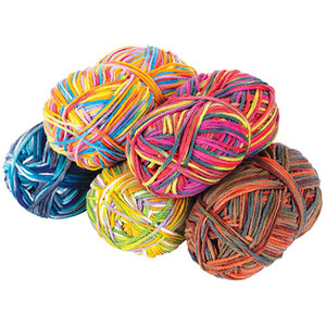 Zart Acrylic Wool pkt of 5 - Multi Colour