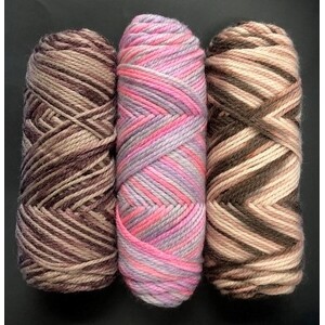 Acrylic Wool Rainbow pkt of 3 - Savannah
