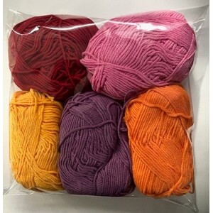Zart Acrylic Wool pkt of 5 - Warm