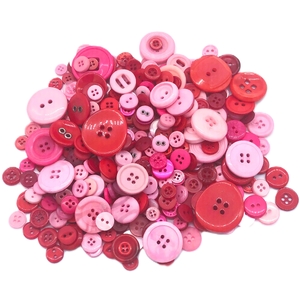 Speedy Plastic Buttons Pink Assorted Sizes
