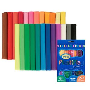 Zart Basics Modelling Clay 24 Assorted Colours