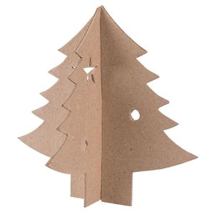 Zart Papier Mache 3D Interlocking Christmas Trees