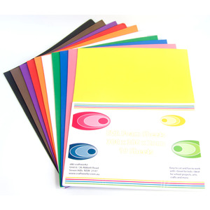 Craftworkz Foam Sheets Assorted Colours
