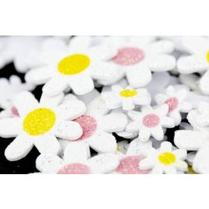 Little Adhesive Foam Shapes - Glitter Daisy