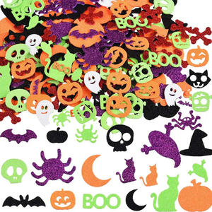 Speedy Adhesive Glitter Foam Shapes - Halloween