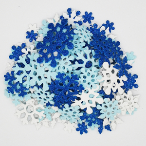 Speedy Adhesive Glitter Foam Shapes - Snowflakes