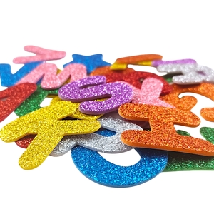 Speedy Adhesive Foam Shapes - Glitter Uppercase Letters (Alphabet)