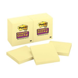 Post-it® Super Sticky Notes - Yellow