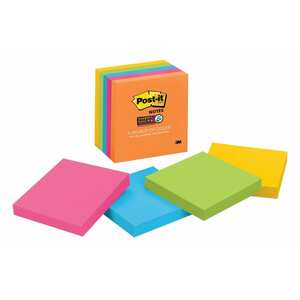 Post-it® Notes Super Sticky Notes  654-5SSUC