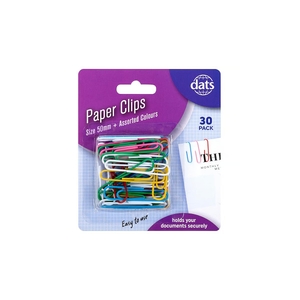 Dats PVC Coloured Paper Clips 