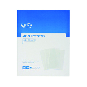 Bantex Plastic Sheet Protectors 