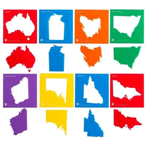 EC Stencil Set - Australia & State Maps