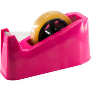 Osmer Large Sticky Tape Dispenser - Hot Pink