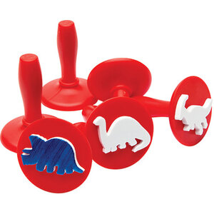 Educational Colours Paint & Dough Stampers Dinosaurs